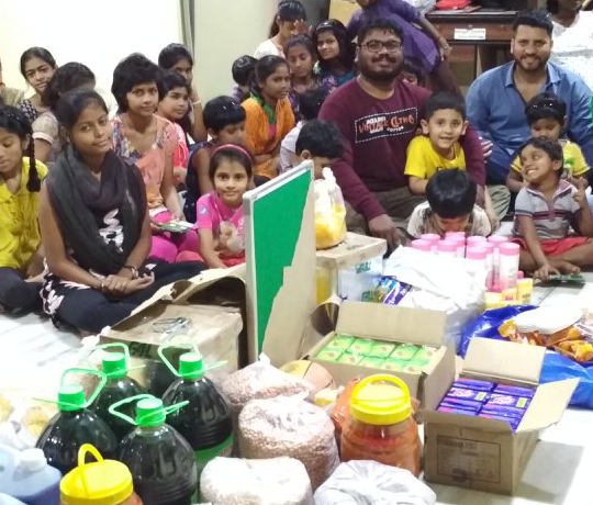 Donation of food & toiletries for children of desire society NGO, Goregaon
