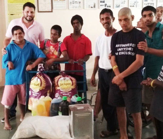 Donation of food & toiletries to the home of dying destitute Shanti Daan (Missionaries of Charity), Borivali